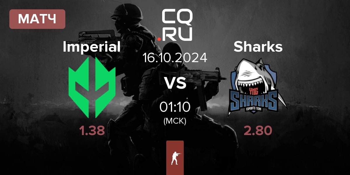 Матч Imperial Esports Imperial vs Sharks Esports Sharks | 16.10