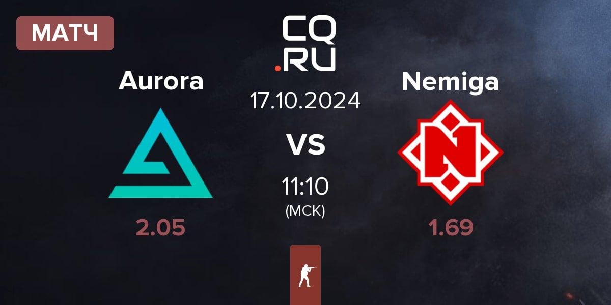 Матч Aurora Gaming Aurora vs Nemiga Gaming Nemiga | 17.10