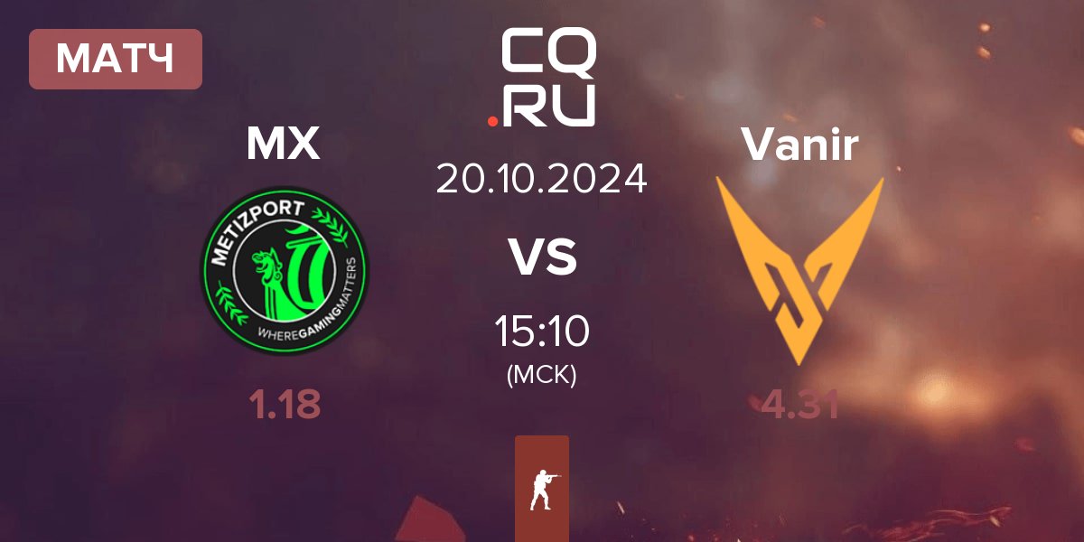 Матч Metizport X MX vs Vanir | 20.10