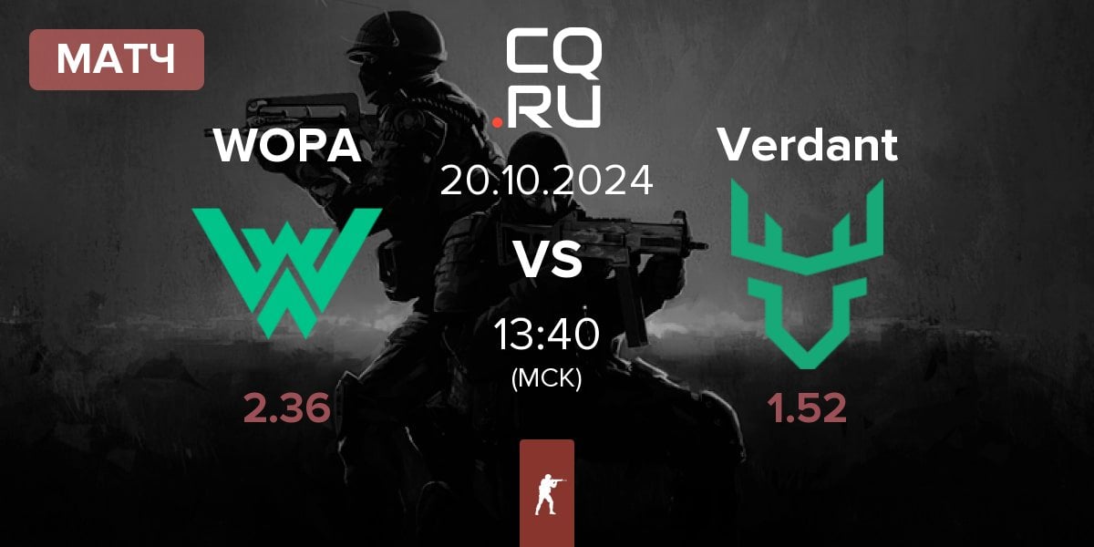 Матч WOPA Esport WOPA vs Verdant | 20.10