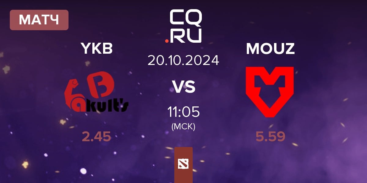 Матч Yakult's Brothers YKB vs MOUZ | 20.10