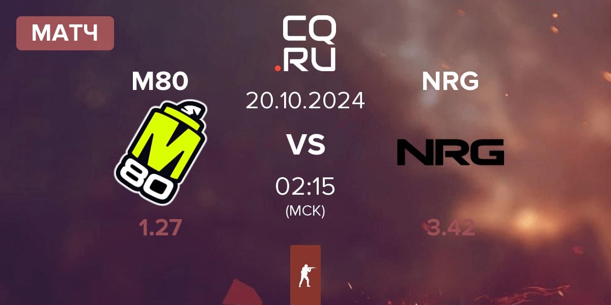 Матч M80 vs NRG Esports NRG | 20.10