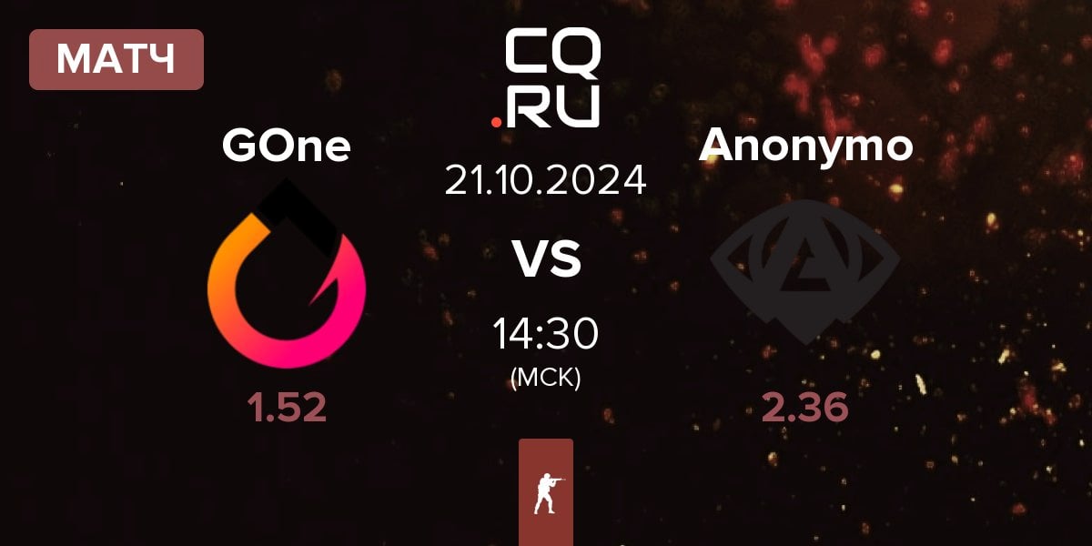 Матч GenOne GOne vs Anonymo Esports Anonymo | 21.10