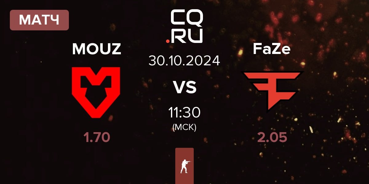 Матч MOUZ vs FaZe Clan FaZe | 30.10