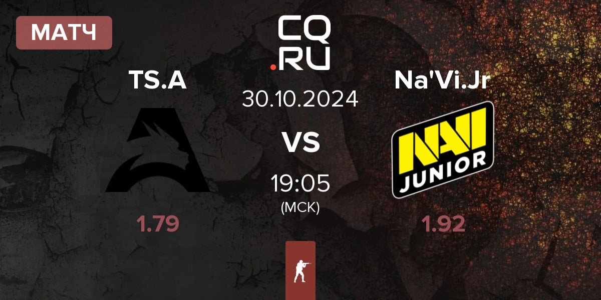 Матч Team Spirit Academy TS.A vs Natus Vincere Junior Na'Vi.Jr | 30.10