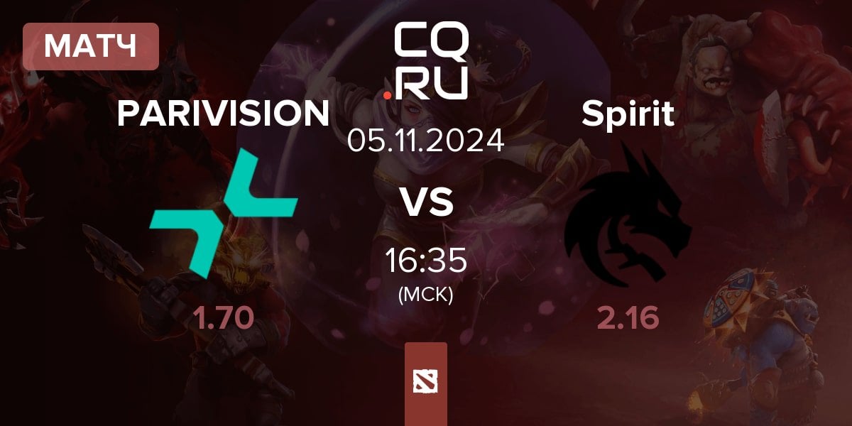 Матч PARIVISION vs Team Spirit Spirit | 05.11