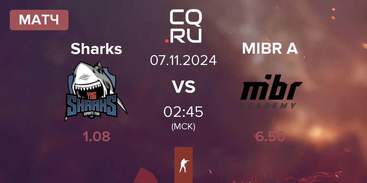 Матч Sharks Esports Sharks vs MIBR Academy MIBR Acad | 07.11