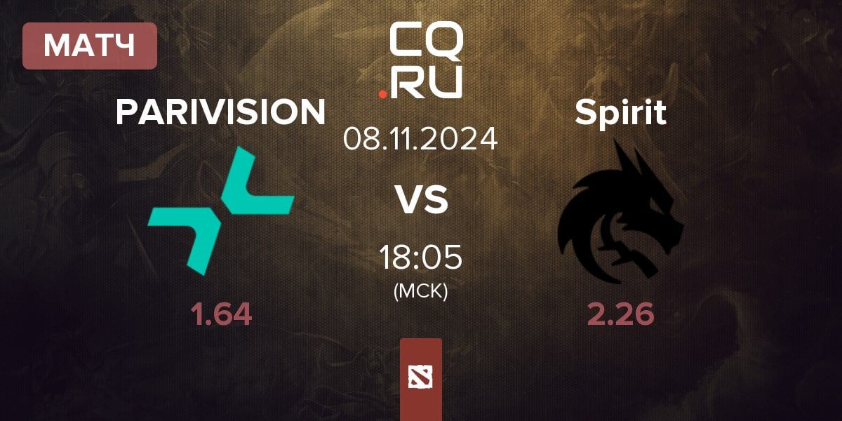 Матч PARIVISION vs Team Spirit Spirit | 08.11