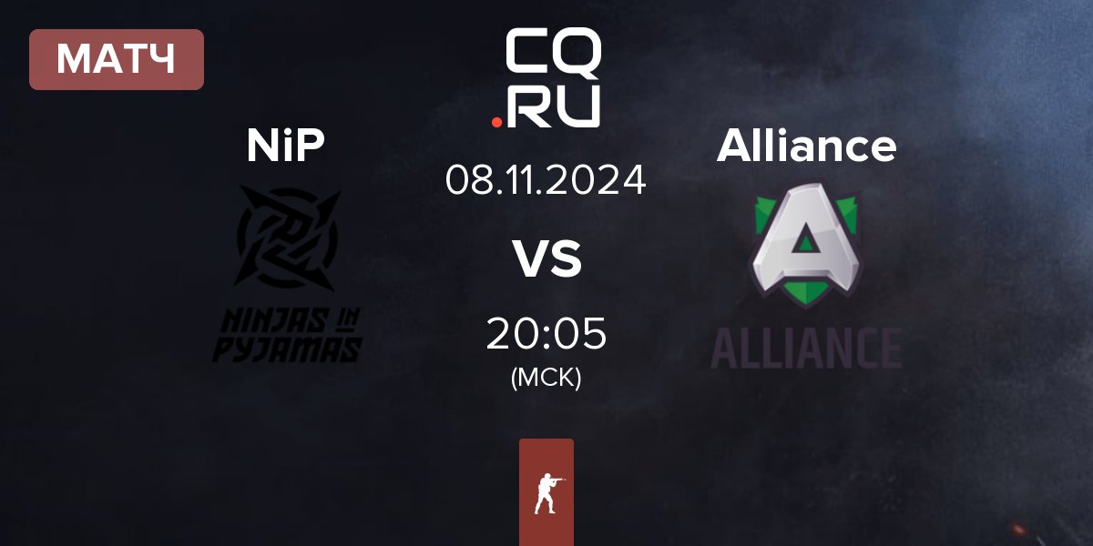 Матч Ninjas in Pyjamas NiP vs Alliance | 08.11