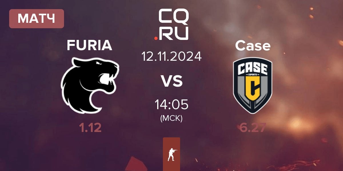 Матч FURIA Esports FURIA vs Case Esports Case | 12.11