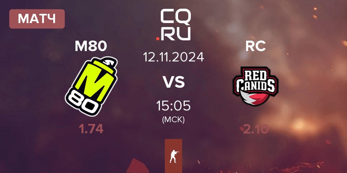 Матч M80 vs Red Canids RC | 12.11