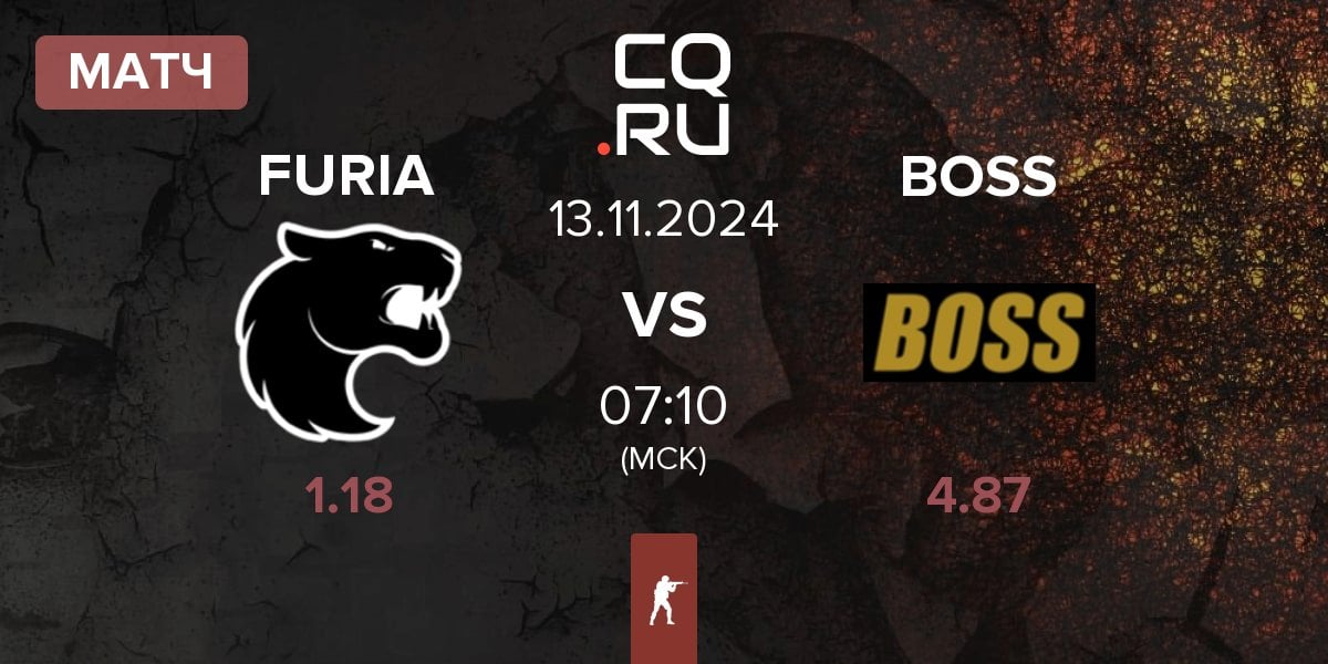 Матч FURIA Esports FURIA vs BOSS | 13.11