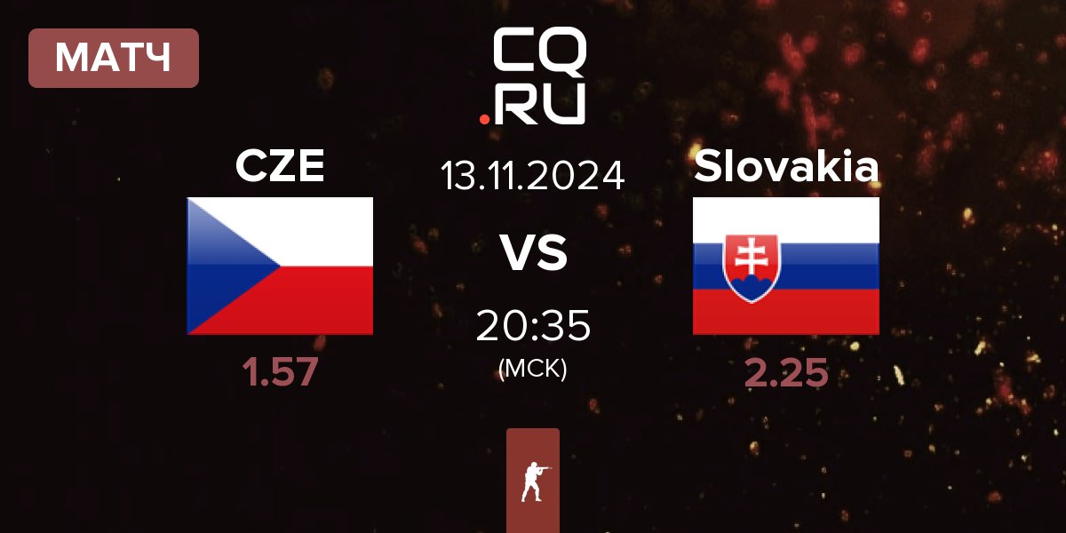 Матч Czech Republic CZE vs Slovakia | 13.11