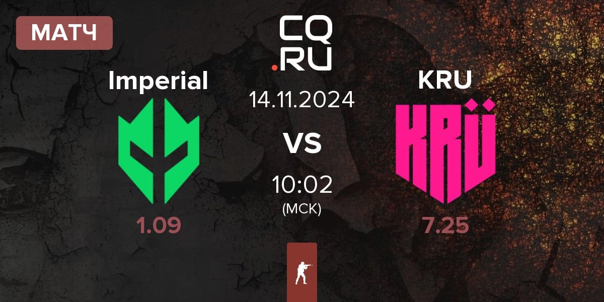 Матч Imperial Esports Imperial vs KRU Esport KRU | 14.11