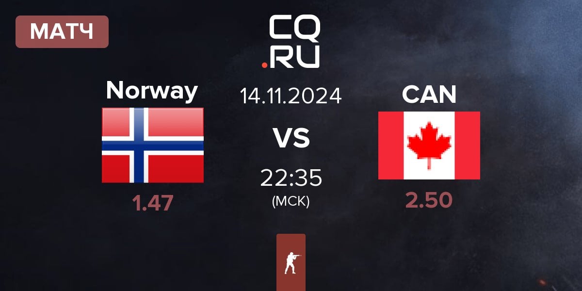 Матч Norway vs Canada CAN | 14.11