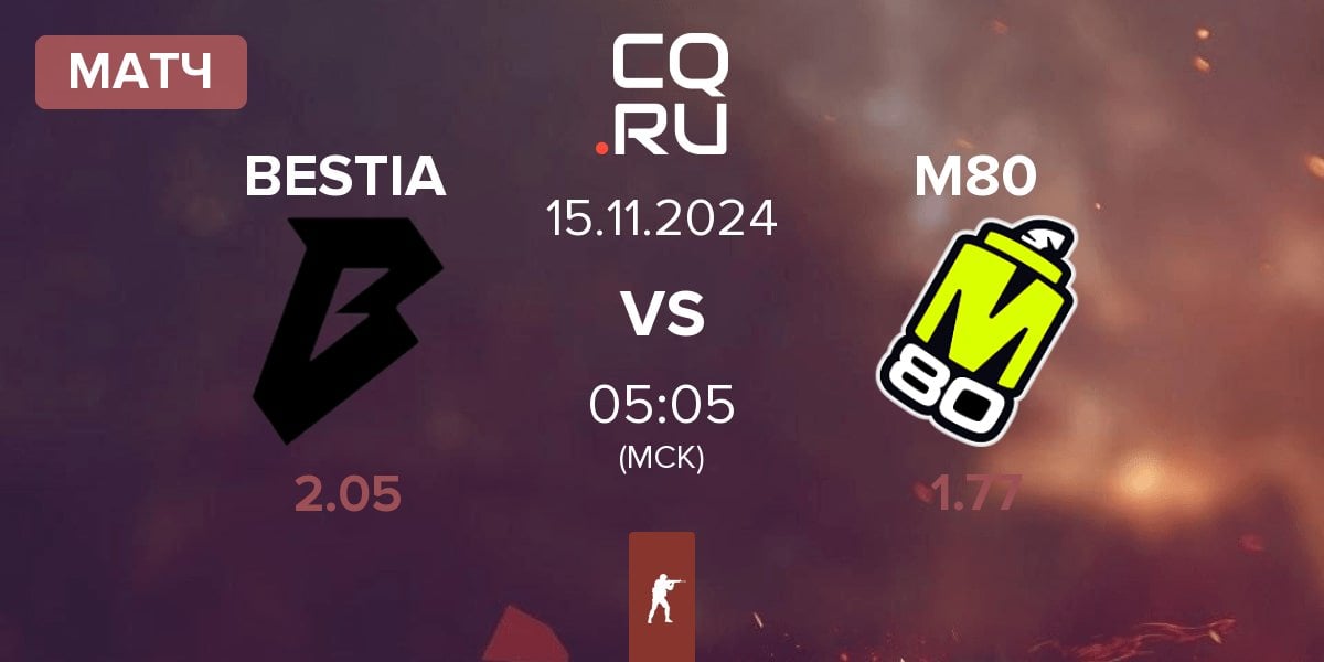 Матч BESTIA vs M80 | 15.11