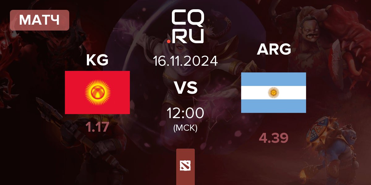 Матч Kyrgyzstan KG vs Argentina ARG | 16.11