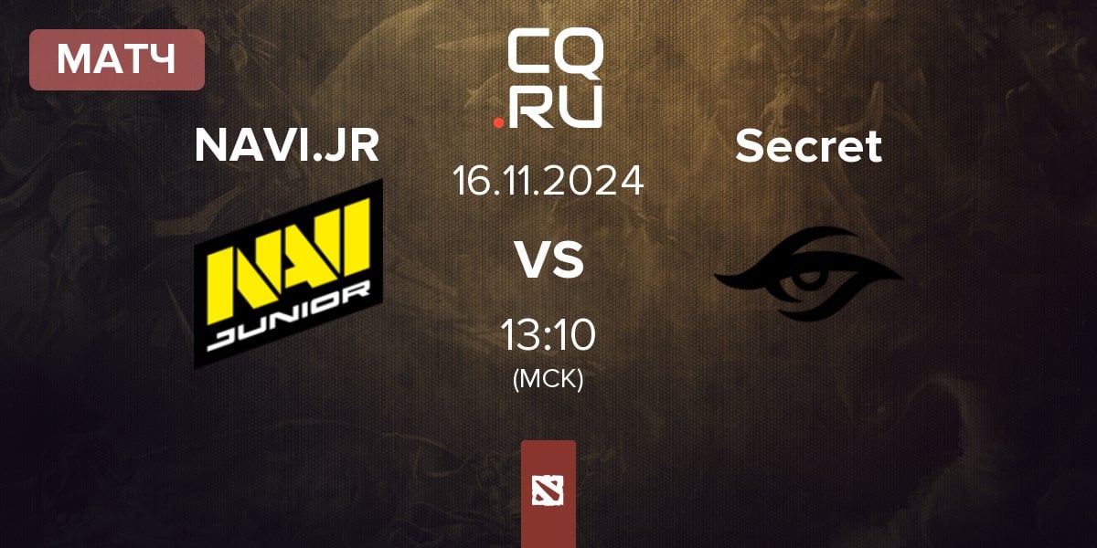 Матч Navi Junior NAVI.JR vs Team Secret Secret | 16.11