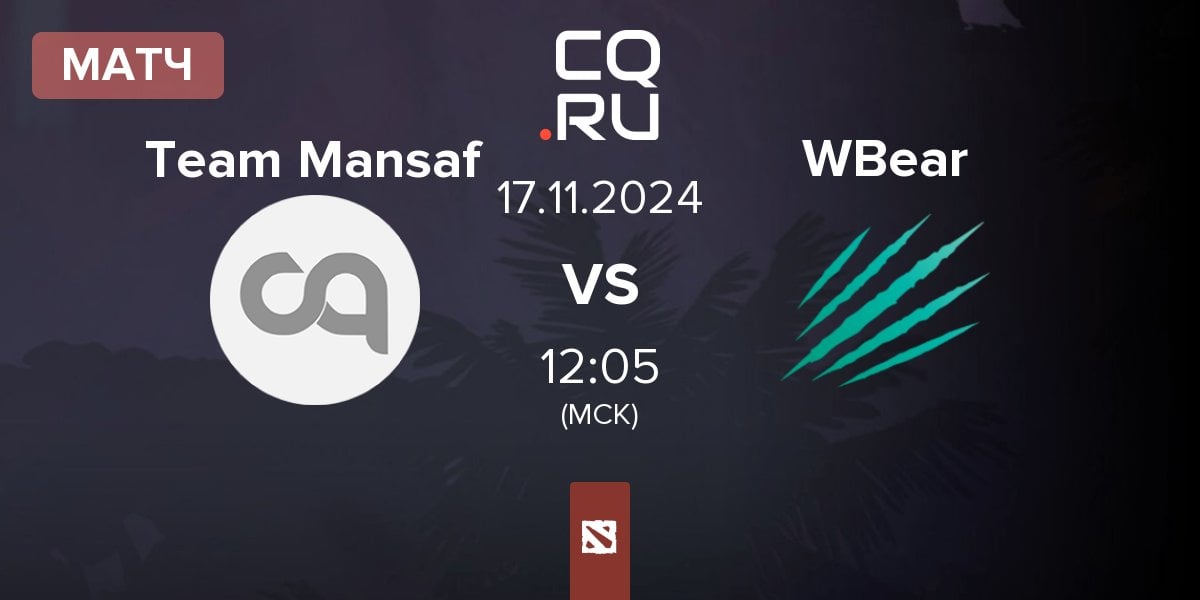 Матч Team Mansaf vs Winter Bear WBear | 17.11