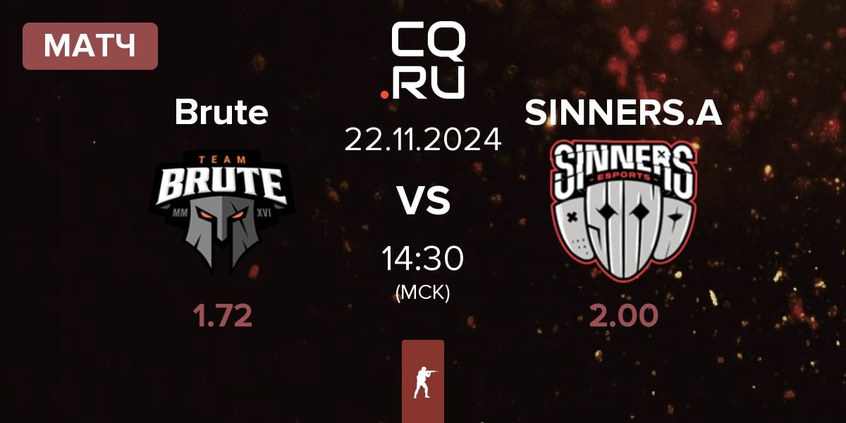 Матч Brute vs SINNERS Academy SINNERS.A | 22.11