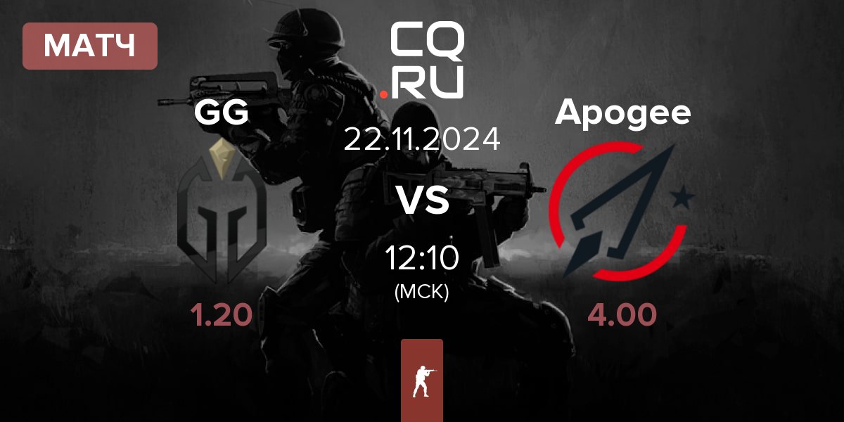 Матч Gaimin Gladiators GG vs Apogee | 22.11