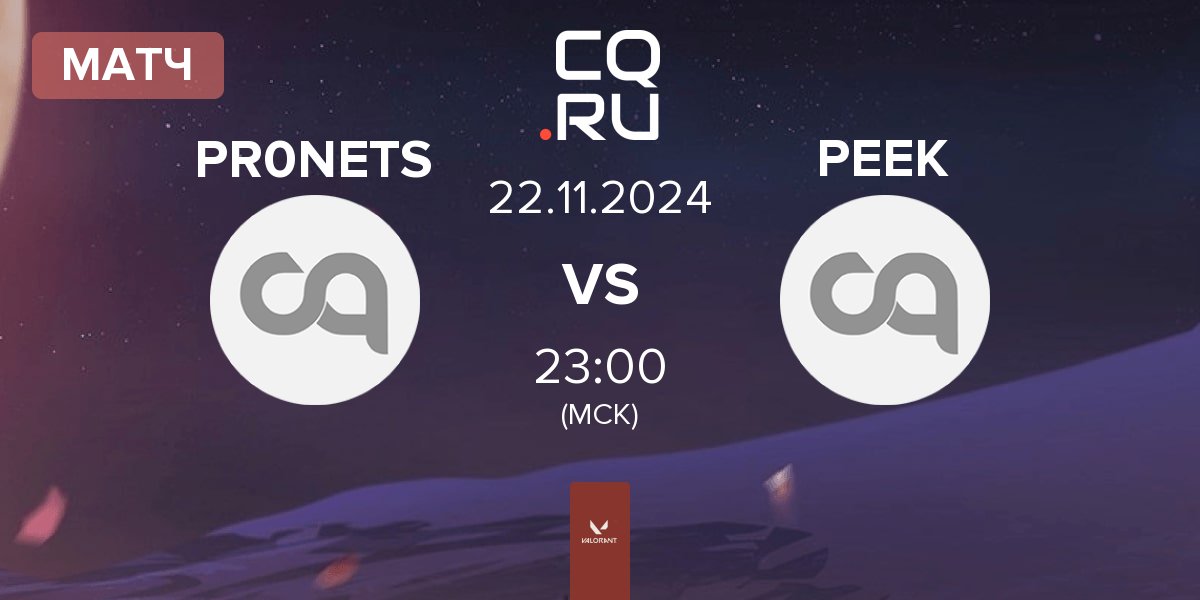 Матч PR0NETS vs PEEK | 22.11