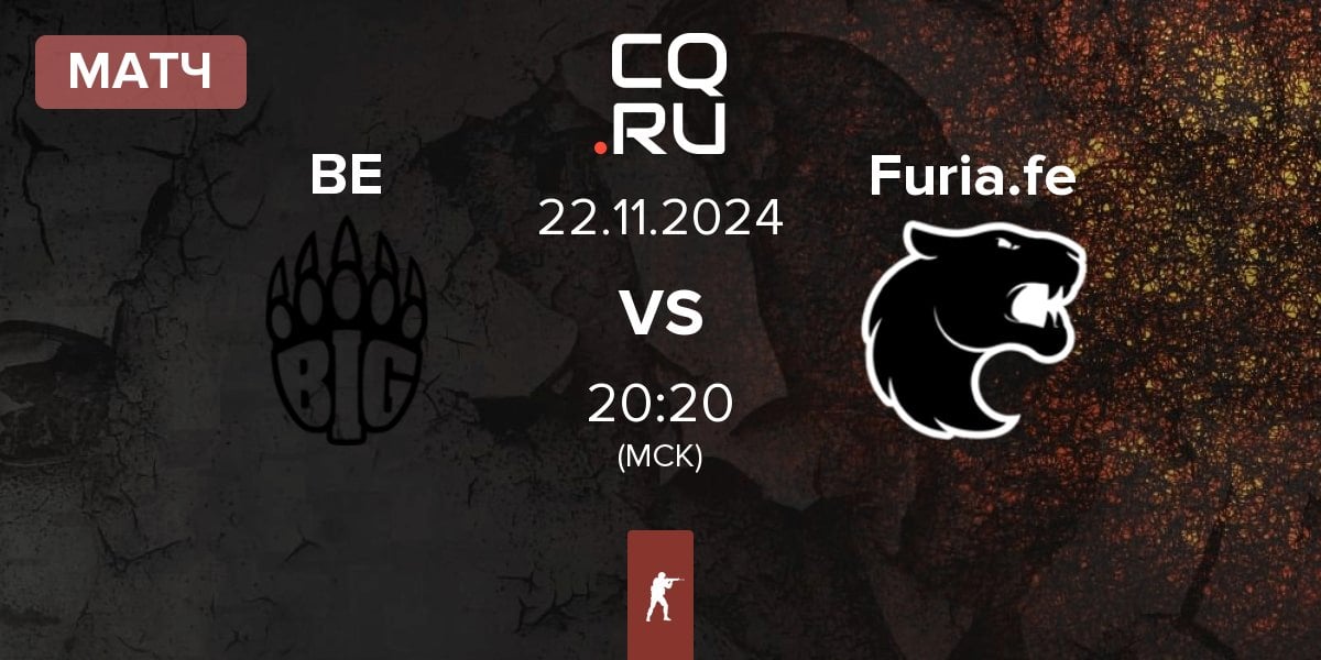 Матч BIG EQUIPA BE vs FURIA Esports Female Furia.fe | 22.11