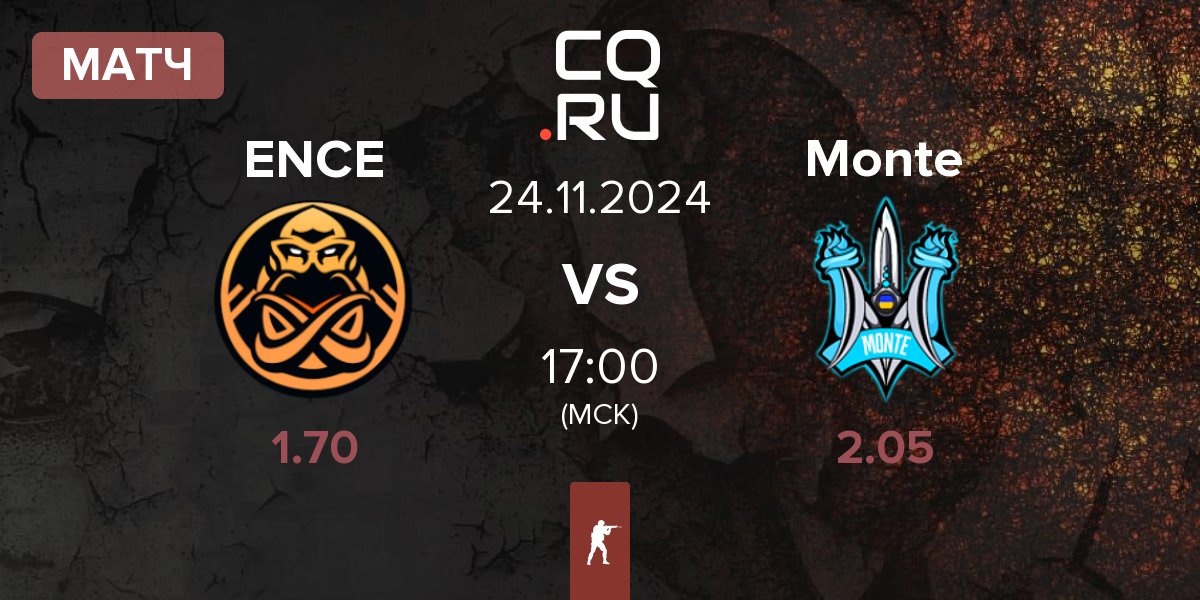 Матч ENCE vs Monte | 24.11