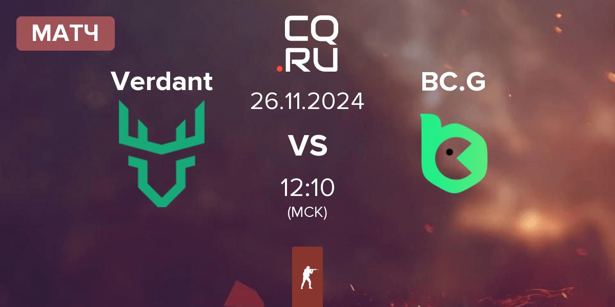 Матч Verdant vs BC.Game Esports BC.G | 26.11