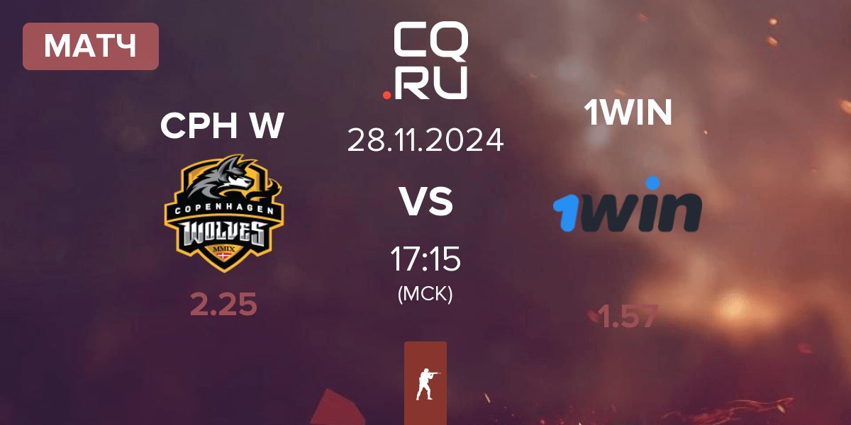 Матч Copenhagen Wolves CPH W vs 1WIN | 28.11