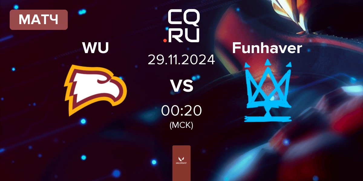 Матч Winthrop University WU vs Funhaver | 29.11