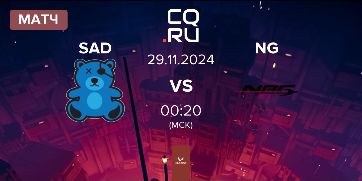 Матч SaD Esports SAD vs Nightblood Gaming NG | 29.11