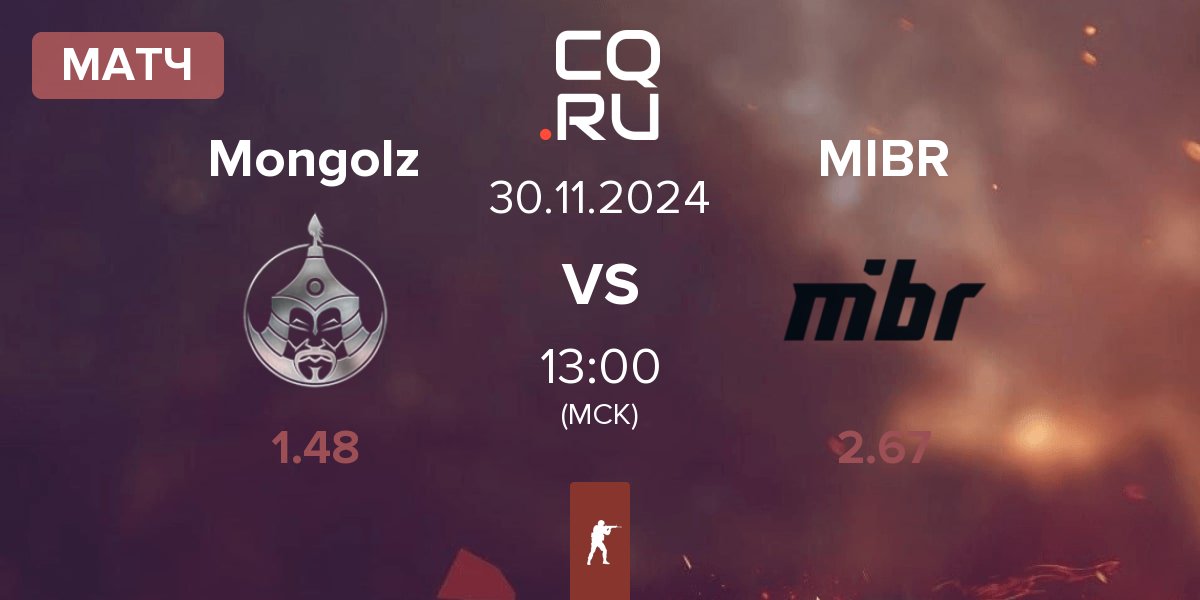 Матч The Mongolz Mongolz vs Made in Brazil MIBR | 30.11