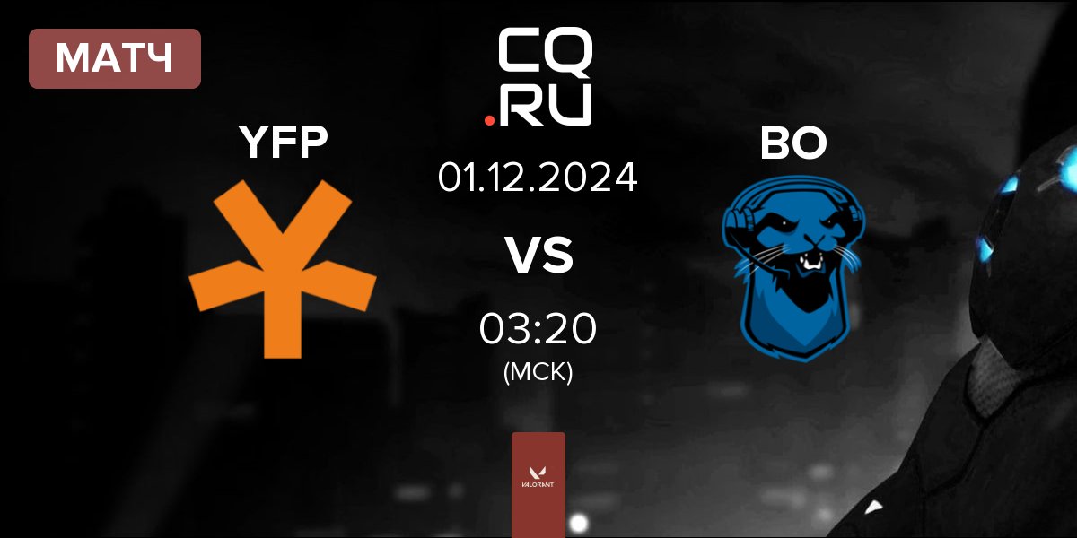 Матч YFP Gaming YFP vs Blue Otter BO | 01.12