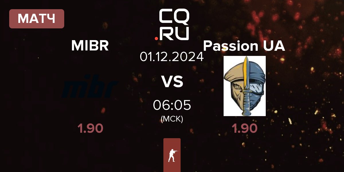 Матч Made in Brazil MIBR vs Passion UA | 01.12