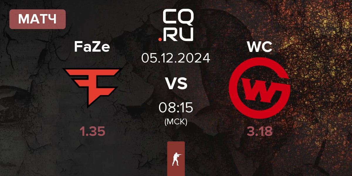 Матч FaZe Clan FaZe vs Wildcard Gaming WC | 05.12