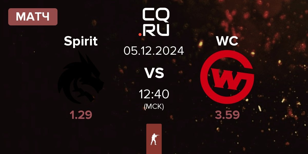 Матч Team Spirit Spirit vs Wildcard Gaming WC | 05.12