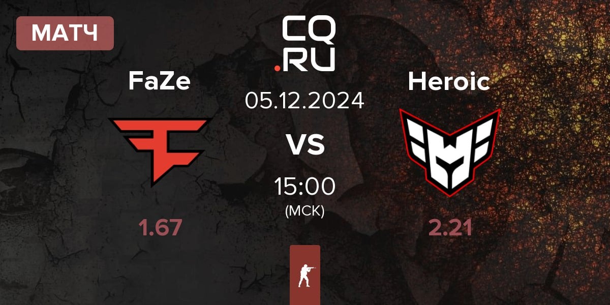 Матч FaZe Clan FaZe vs Heroic | 05.12