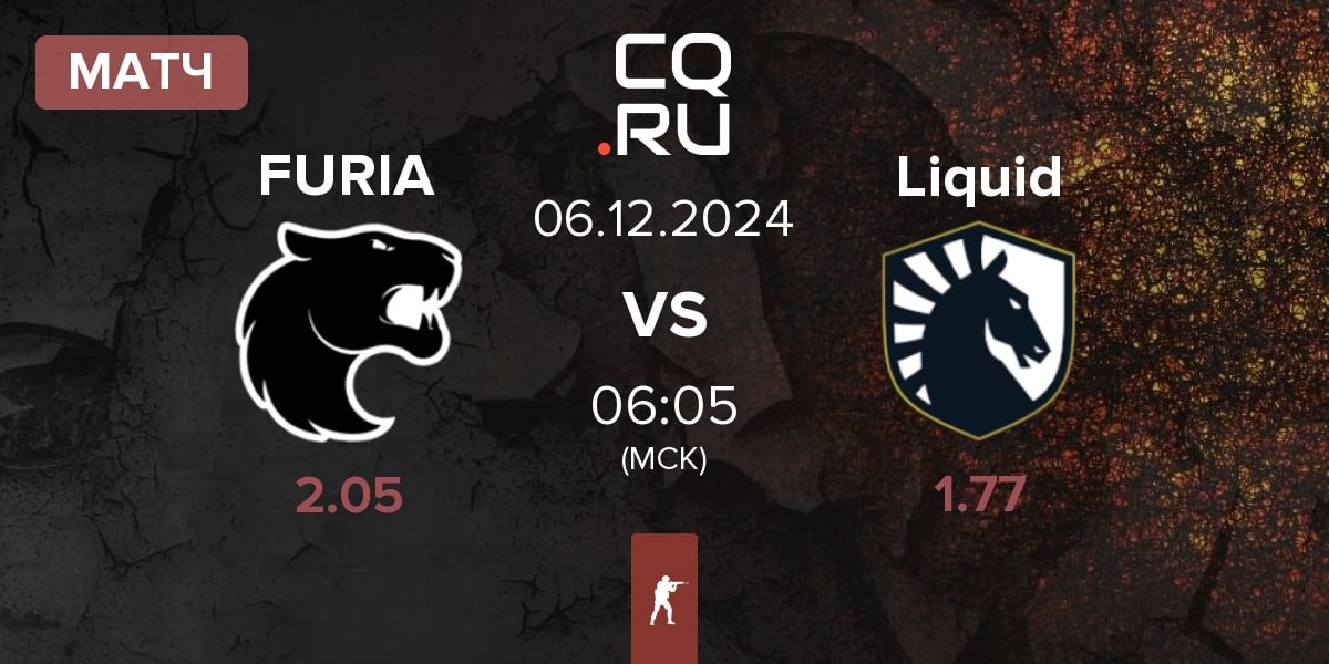 Матч FURIA Esports FURIA vs Team Liquid Liquid | 06.12