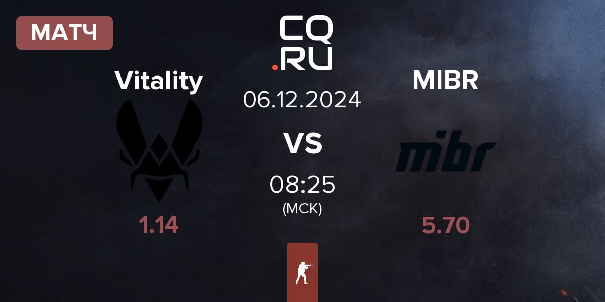 Матч Team Vitality Vitality vs Made in Brazil MIBR | 06.12