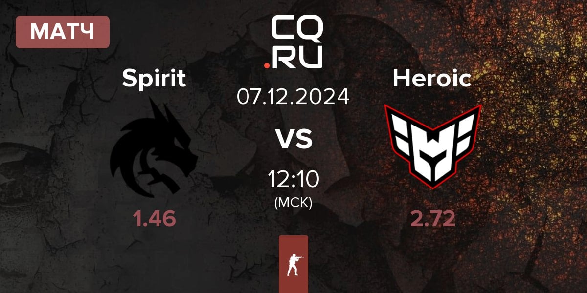 Матч Team Spirit Spirit vs Heroic | 07.12