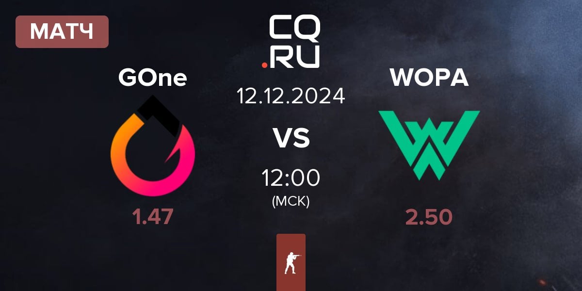 Матч GenOne GOne vs WOPA Esport WOPA | 12.12