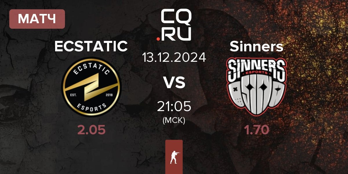 Матч ECSTATIC vs Sinners Esports Sinners | 13.12