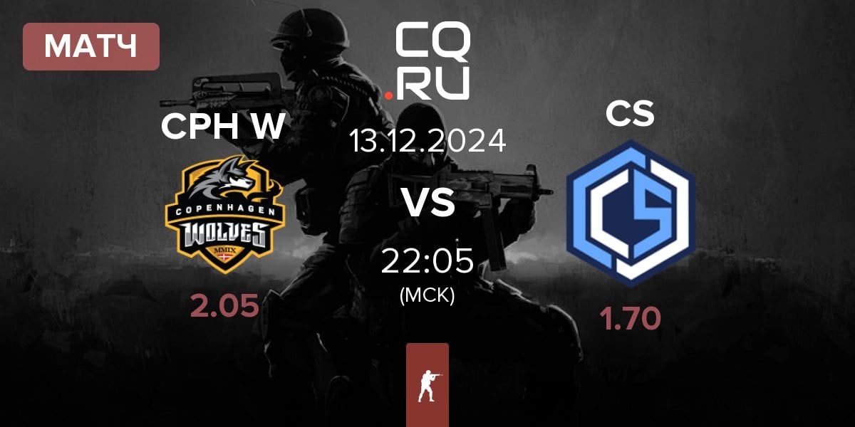 Матч Copenhagen Wolves CPH W vs CYBERSHOKE Esports CS | 13.12