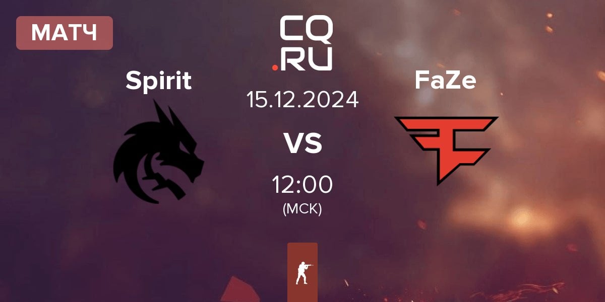 Матч Team Spirit Spirit vs FaZe Clan FaZe | 15.12