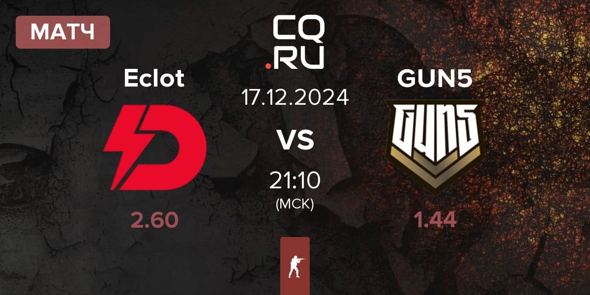 Матч Dynamo Eclot Eclot vs GUN5 Esports GUN5 | 17.12