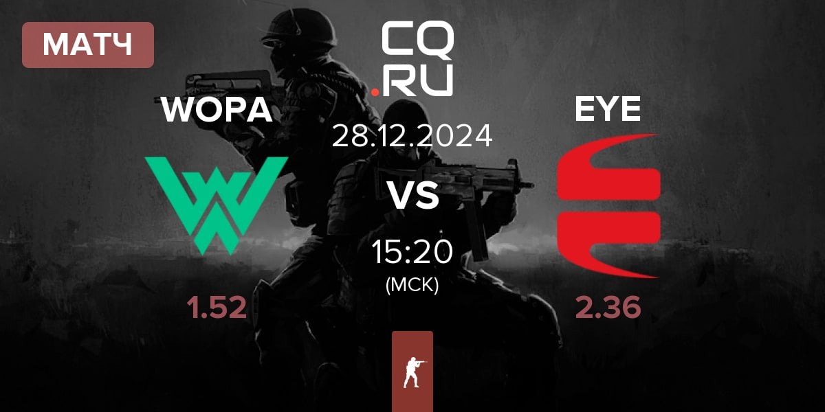 Матч WOPA Esport WOPA vs EYEBALLERS EYE | 28.12