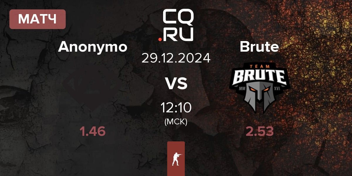 Матч Anonymo Esports Anonymo vs Brute | 29.12