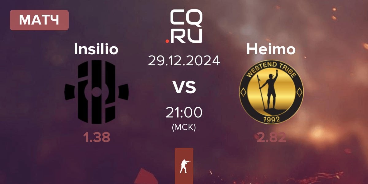 Матч Insilio vs Heimo Esports Heimo | 29.12