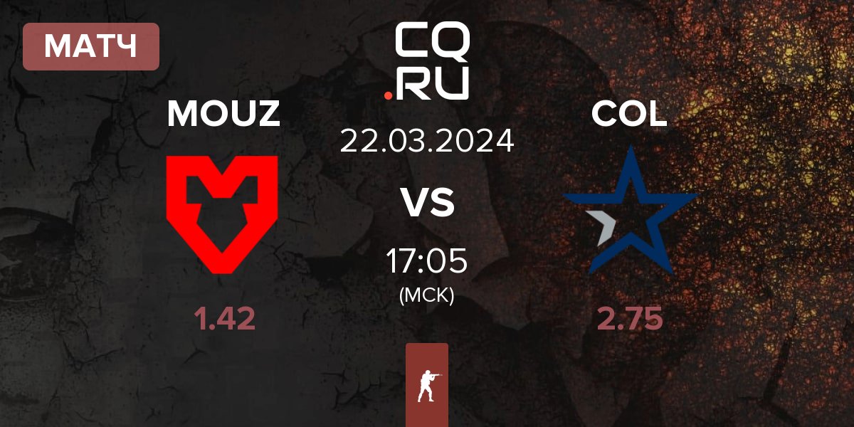 Матч MOUZ vs Complexity Gaming COL | 22.03